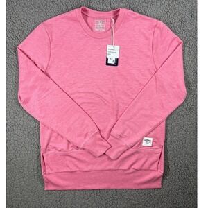 Torrey Pines Pink Marled Crewneck Sweatshirt Women's Casual Lounge Pullover